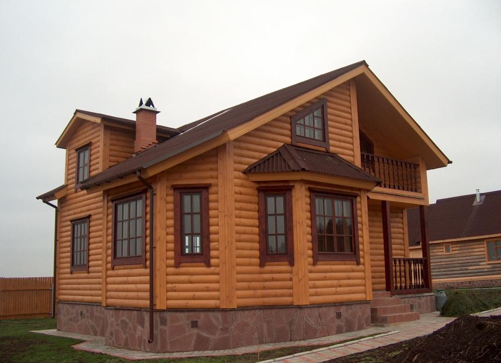 Внешняя отделка деревянного дома блокхаусом